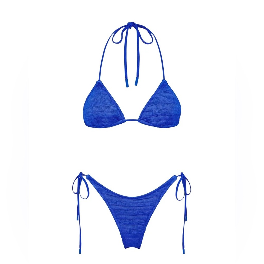 Triangl Swimwear Blue Triangle Bikini Set